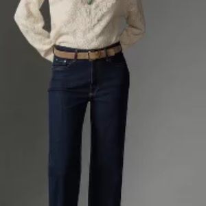 Pilcro rinse cuffed high rise jeans by Anthropology